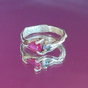 Pear Ruby and Sapphire