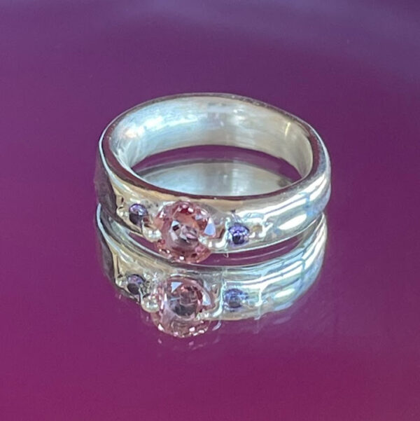 Tourmaline and Nano Stone thick band