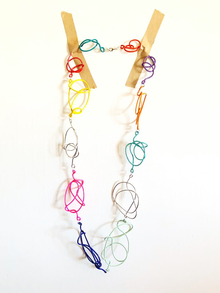 Knotted Necklace with Silver