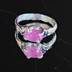 Oval Ruby and Sapphire Ring