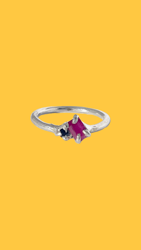 Ruby and Sapphire ring